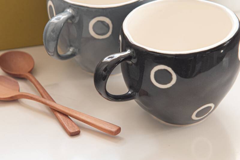 At Home Mug & Spoon Set