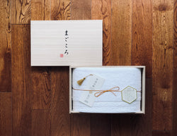 Magokoro Imabari Towel with Wooden Box (Single)