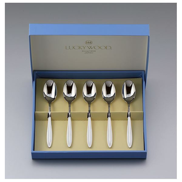 LUCKY　WOOD ステンレス 5点セット Lucky Wood Classic Teaspoon Set – Riamist Collections