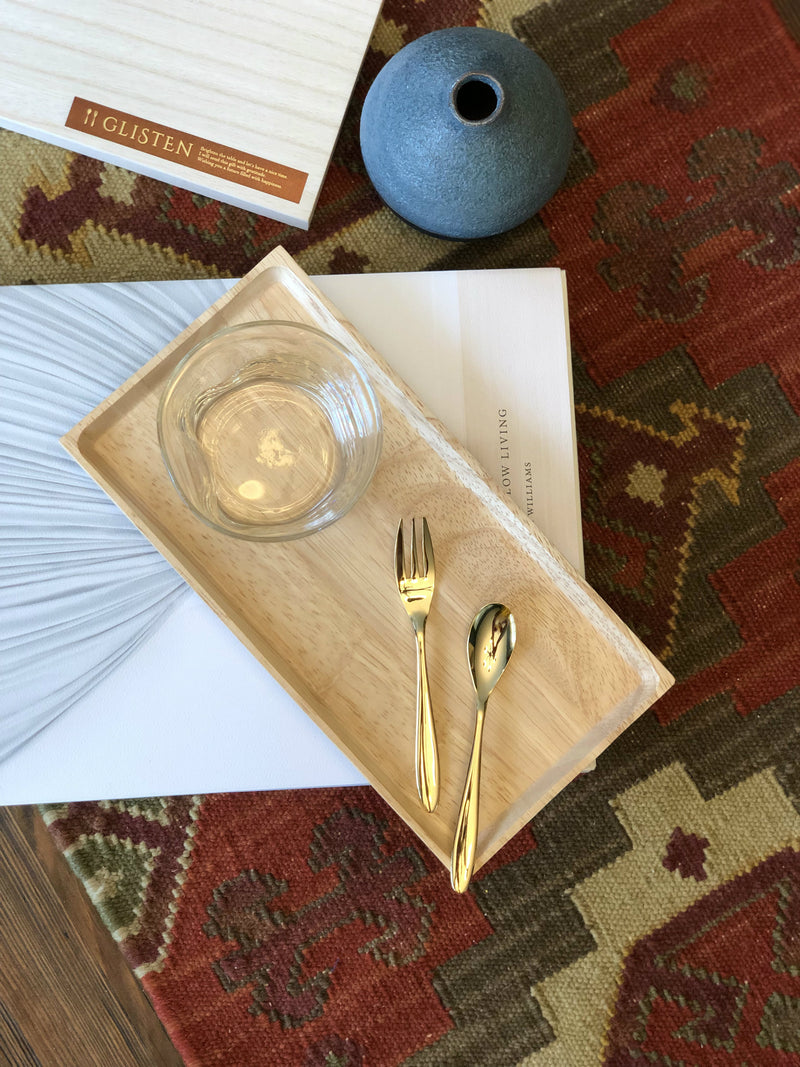 Golden Time Dessert Spoons & Forks 10-Piece Set